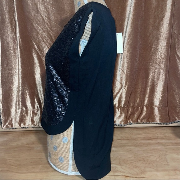 Ina Black Sequin Top - Picture 3 of 7